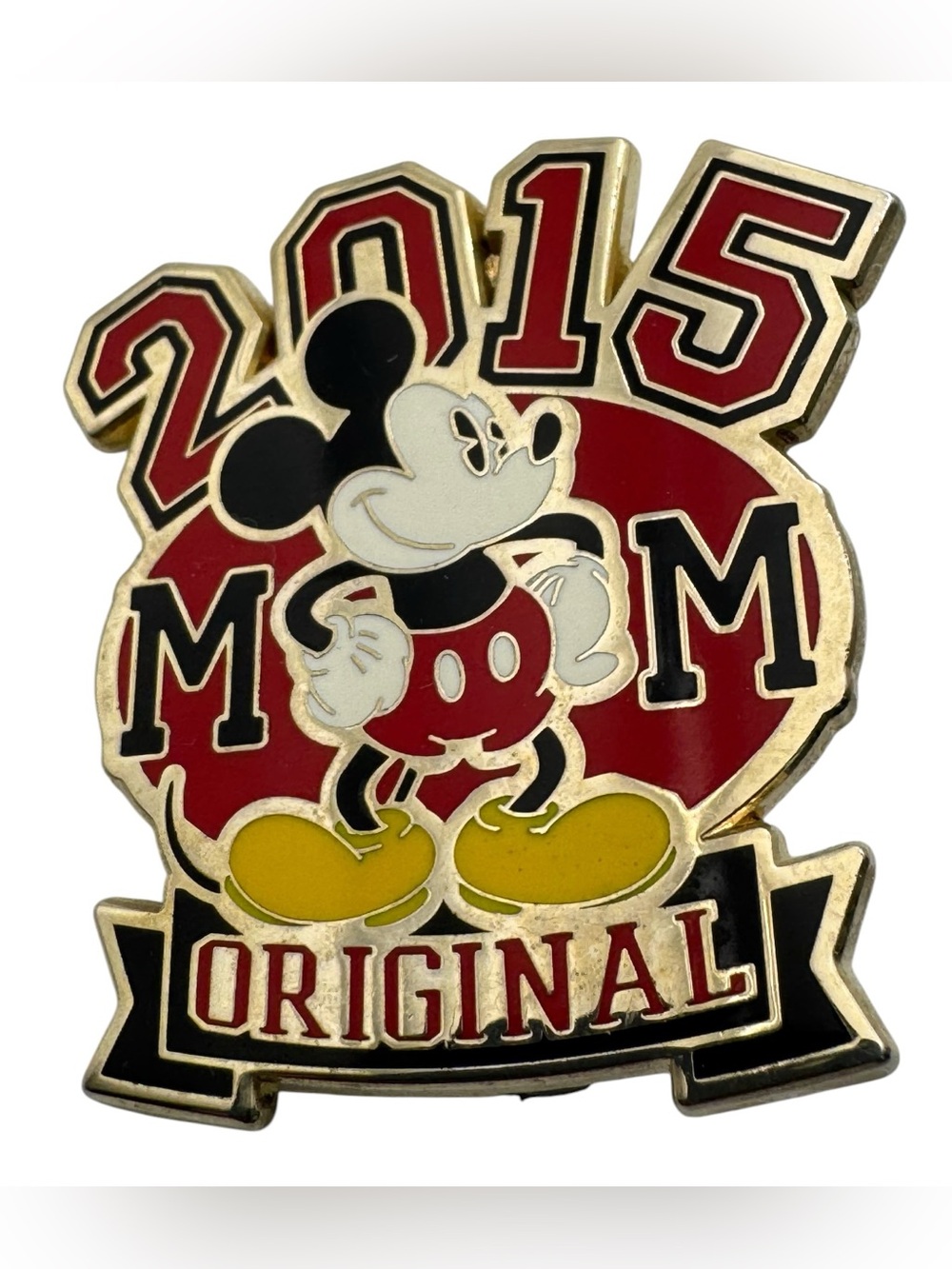 Disney 2015 Mickey Mouse Original Trading Pin MM 1.5 Inch